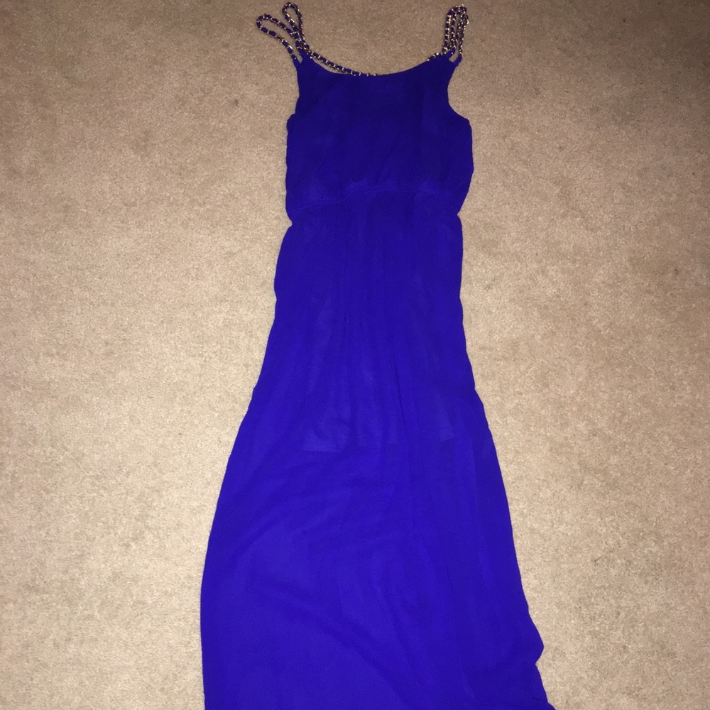Charlotte Russe long royal blue dress